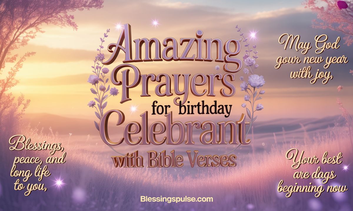 Amazing Prayers for Birthday Celebrant with Bible Verses