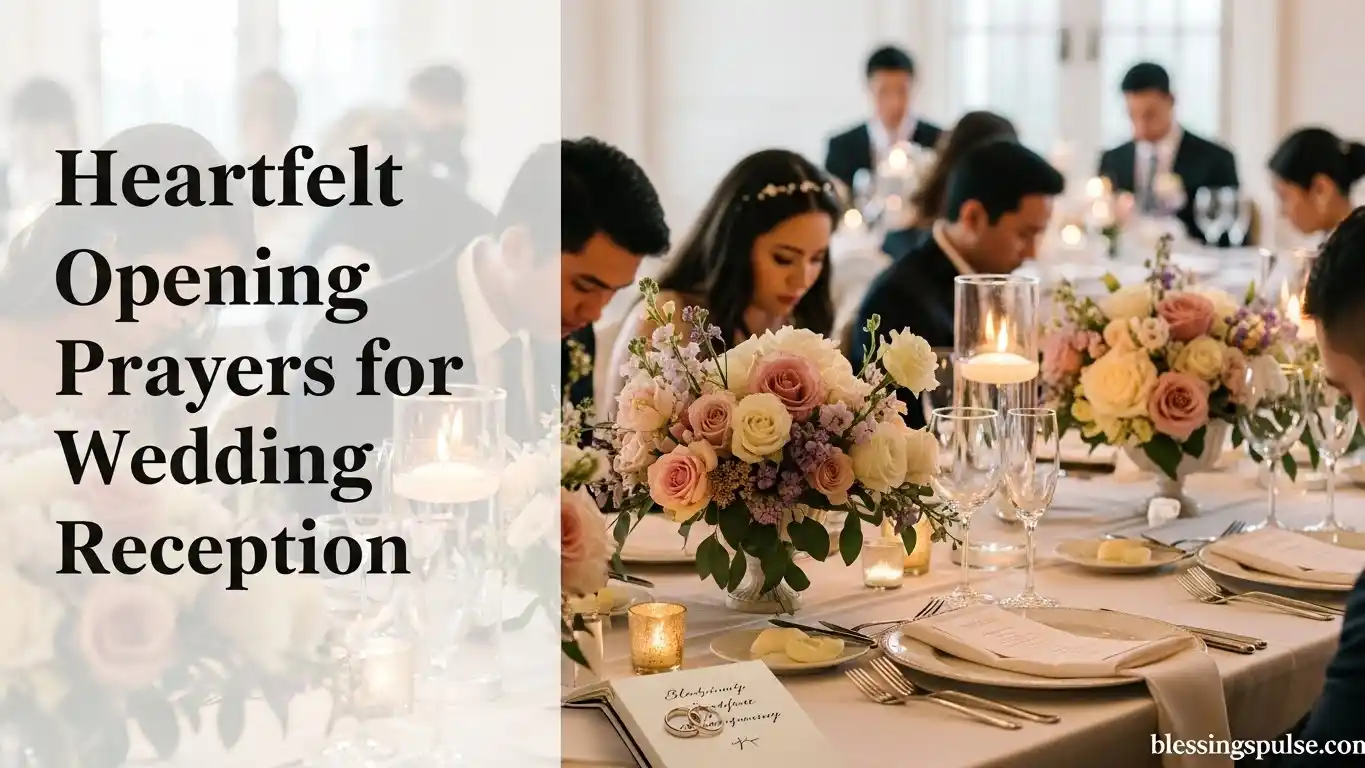 Heartfelt Opening Prayers for Wedding Reception