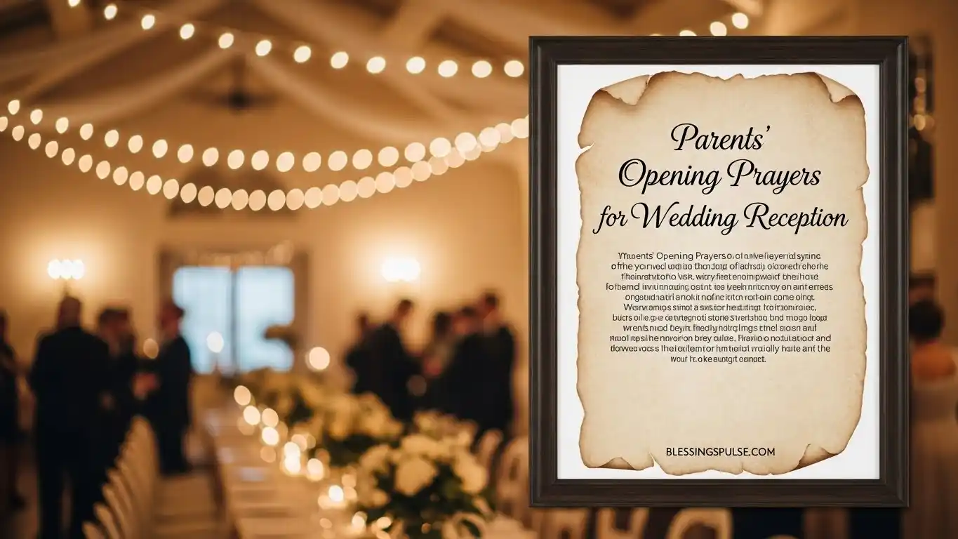 Parents’ Opening Prayers for Wedding Reception