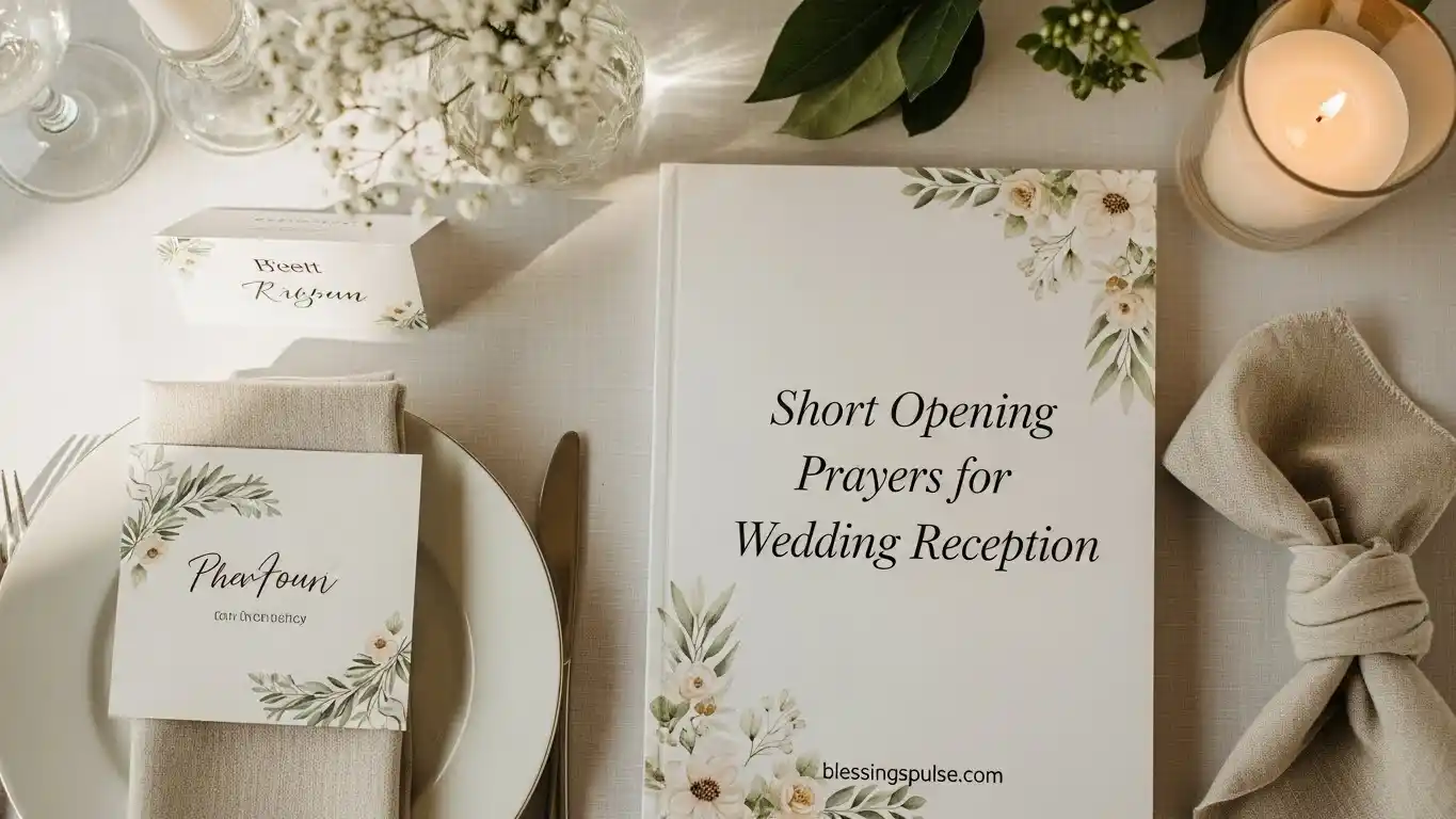 Short Opening Prayers for Wedding Reception