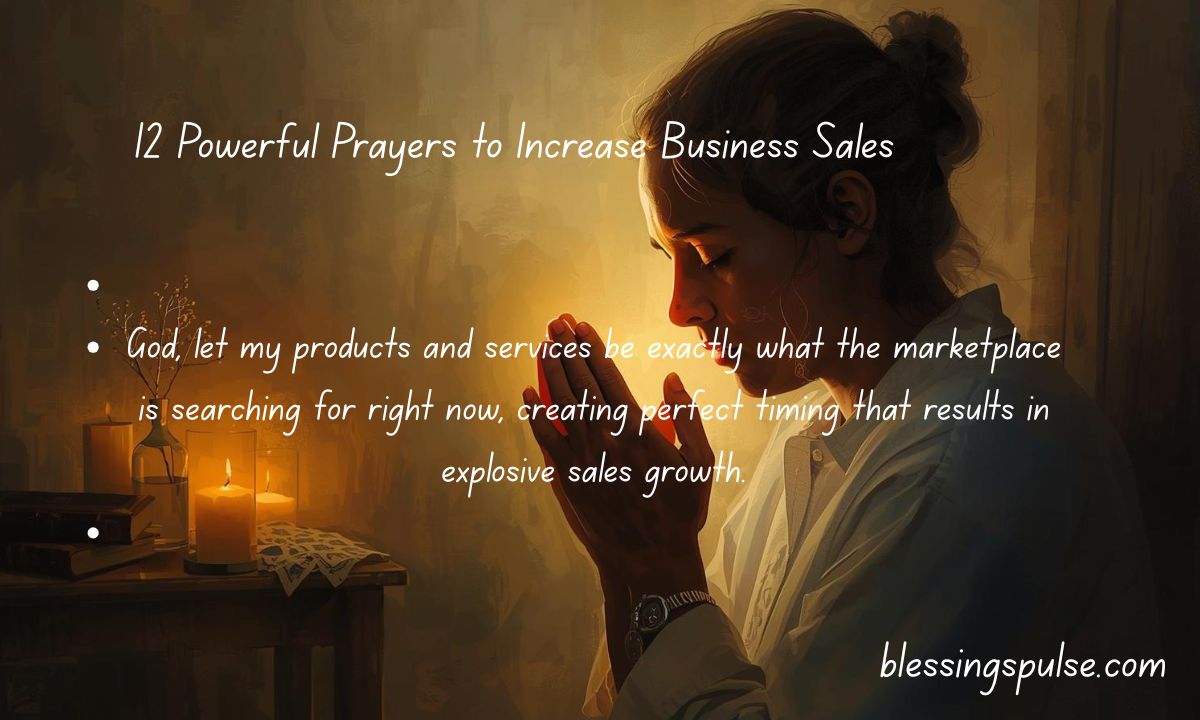 12 Powerful Prayers to Increase Business Sales