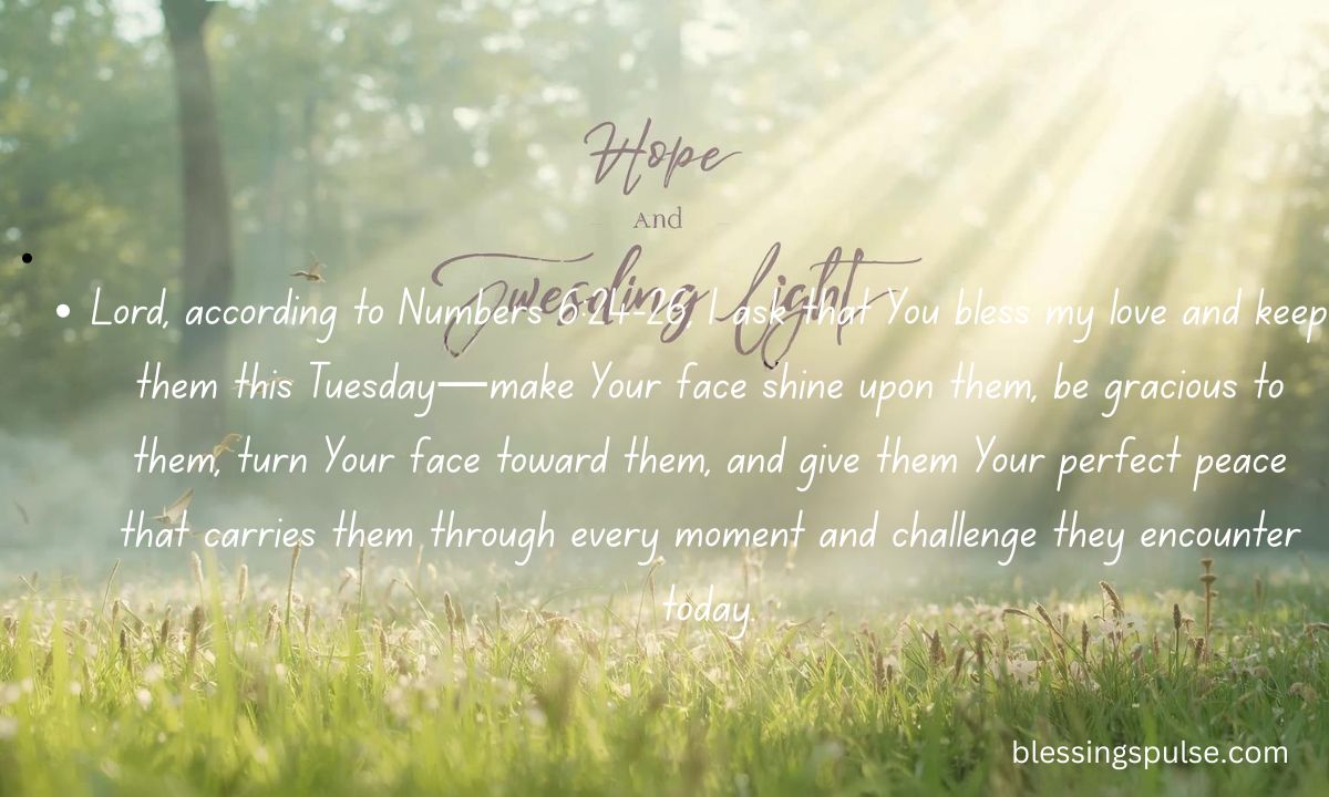 40+ Amazing Tuesday Morning Prayers For My Love with Scriptures