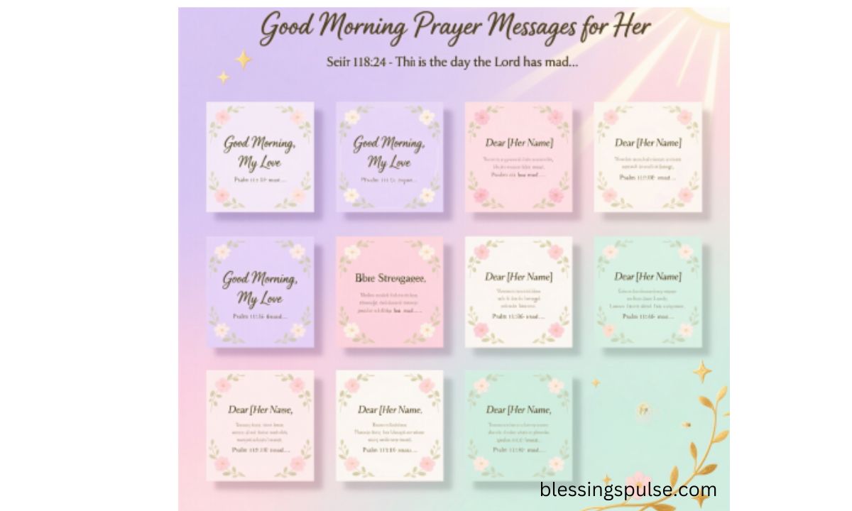 60+ Amazing Good Morning Prayer Messages for Her with Scriptures