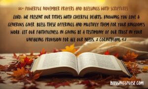 80+ Powerful November Prayers and Blessings with Scriptures