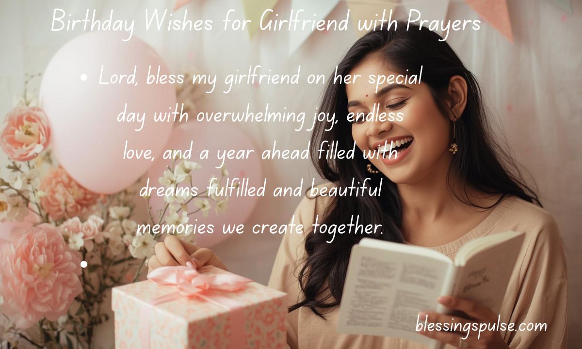 Birthday Wishes for Girlfriend with Prayers