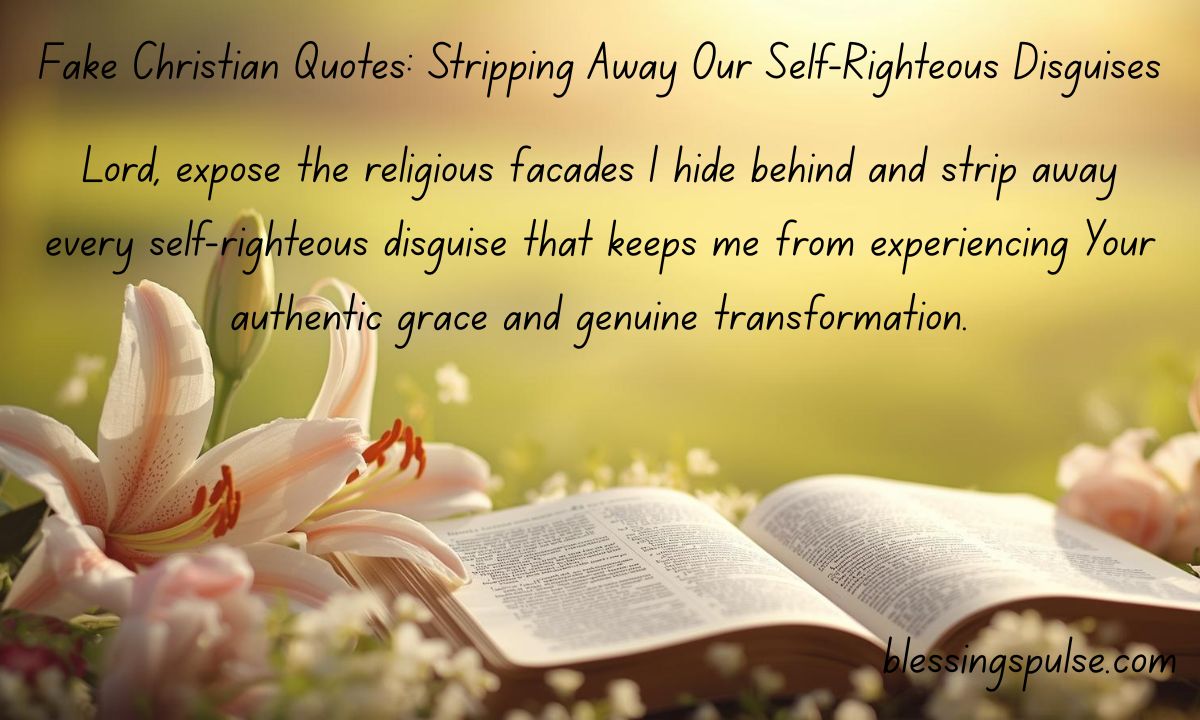 Fake Christian Quotes: Stripping Away Our Self-Righteous Disguises