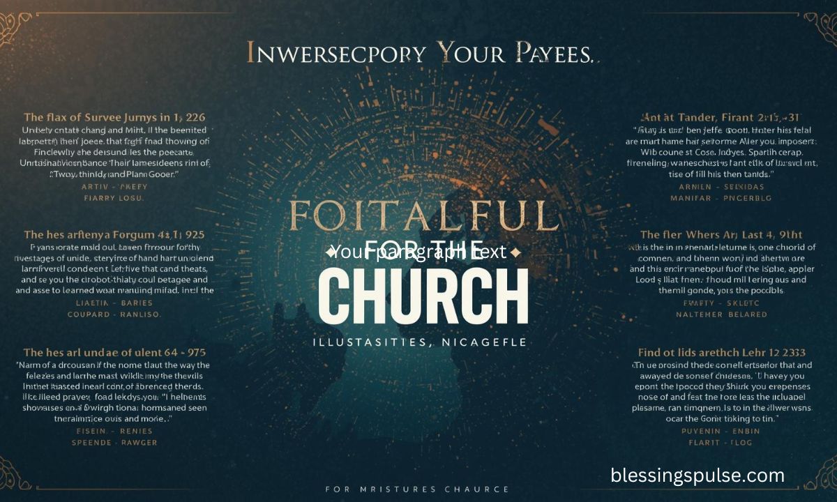 Powerful Intercessory Prayers for the Church with Scriptures
