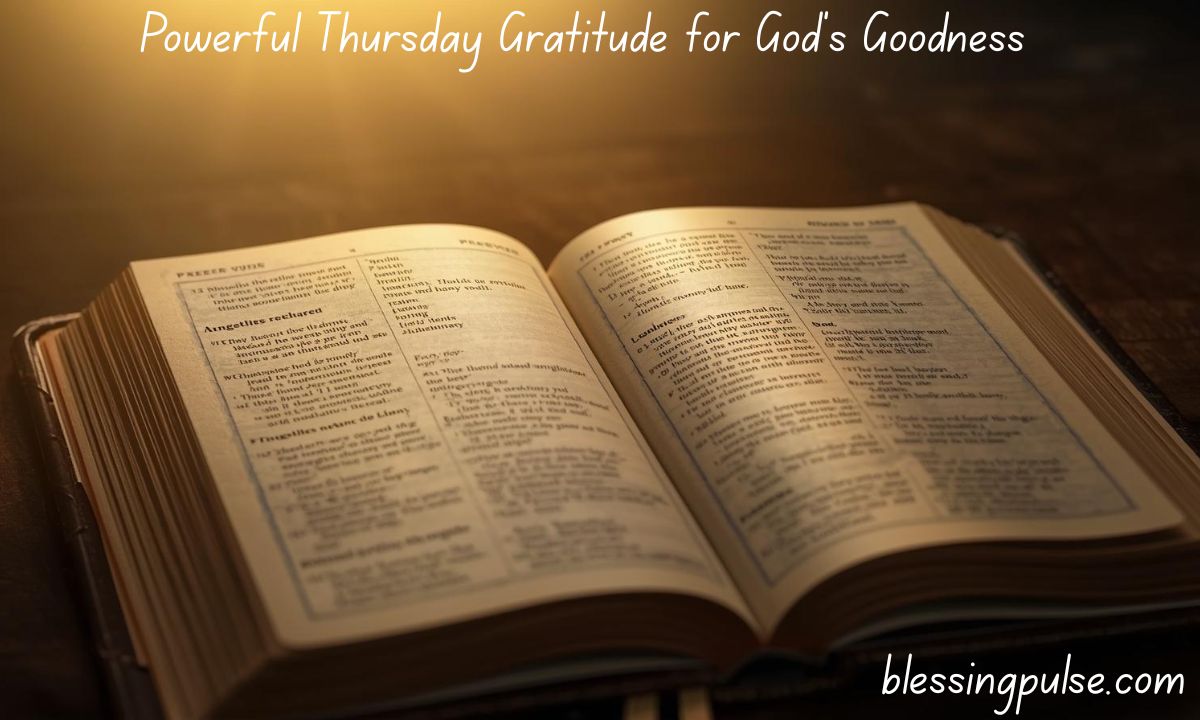 Powerful Thursday Gratitude for God’s Goodness