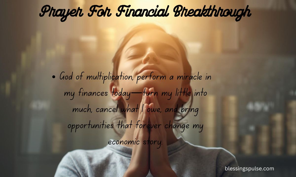 Prayer For Financial Breakthrough