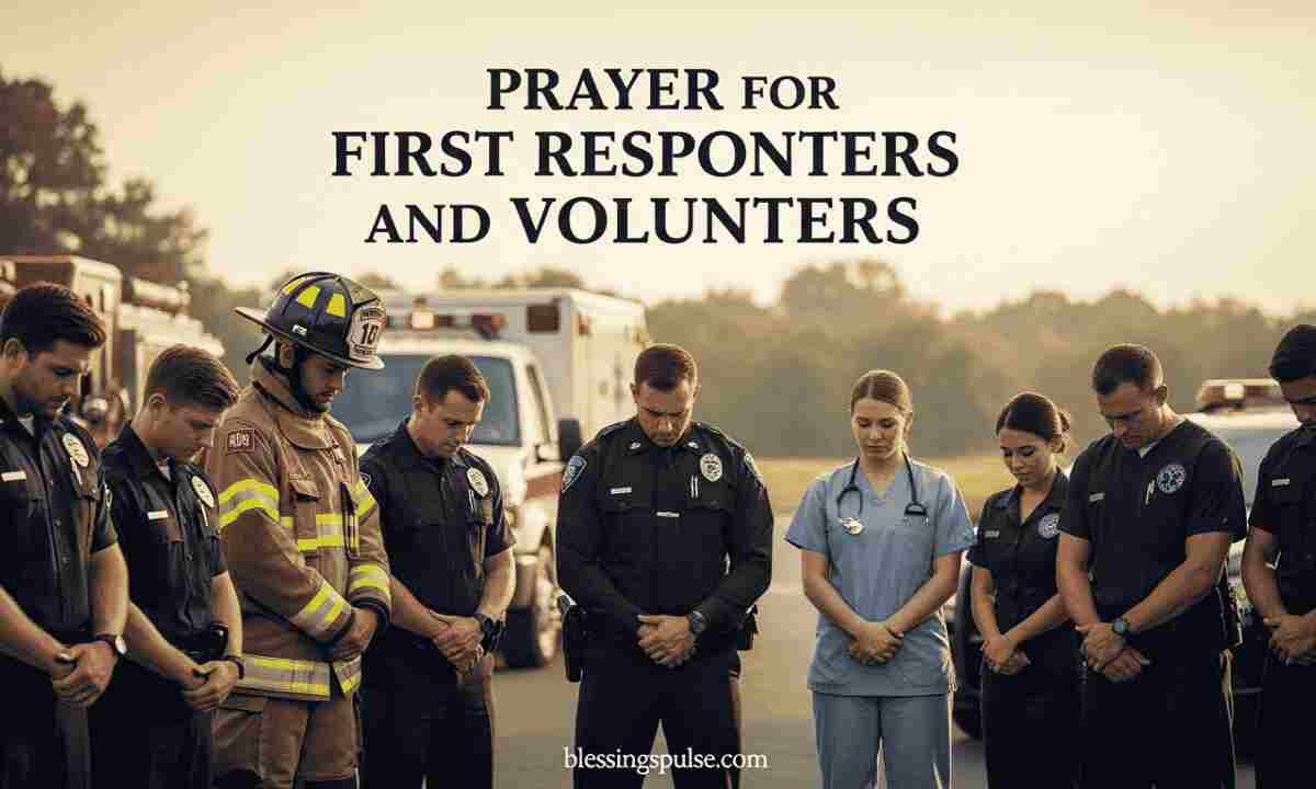 Prayer for First Responders and Volunteers