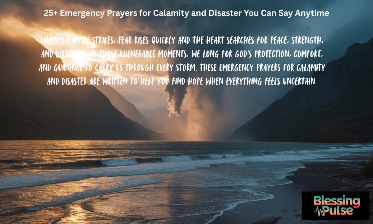 25+ Emergency Prayers for Calamity and Disaster You Can Say Anytime
