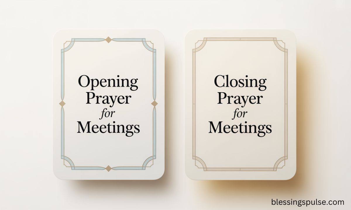 35+ Anointed Opening and Closing Prayers for Meetings with Scriptures for Every