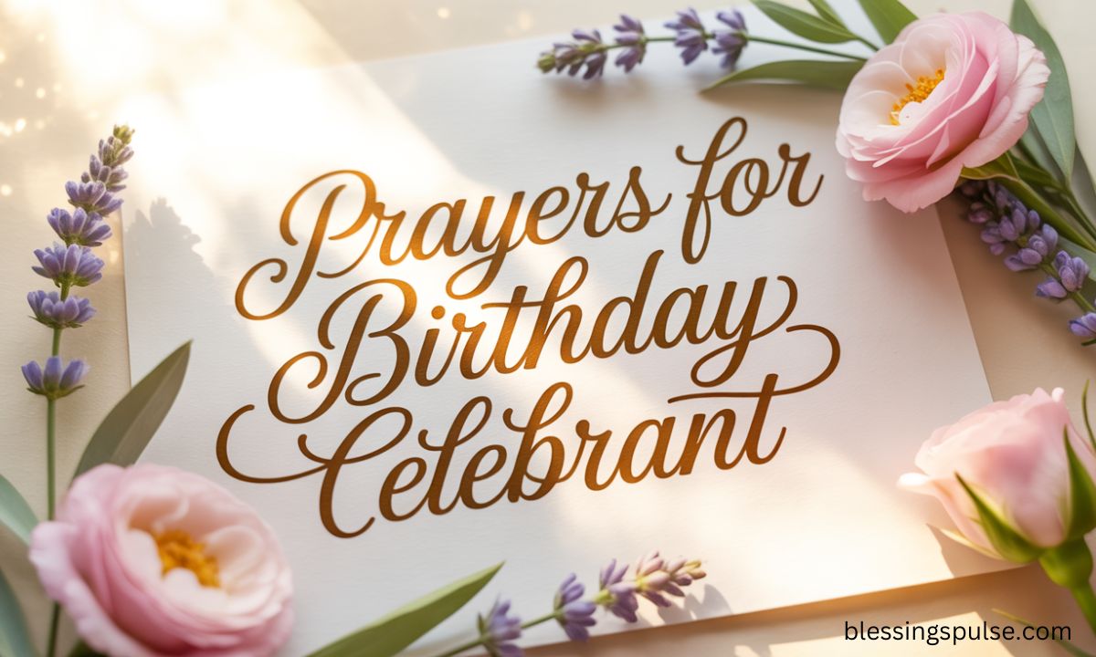 55+ Special Prayers for Birthday Celebrant for Long Life & Blessings