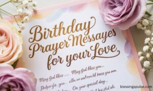 65+ Emotional Birthday Prayer Messages for Your Love to Bless Their Day