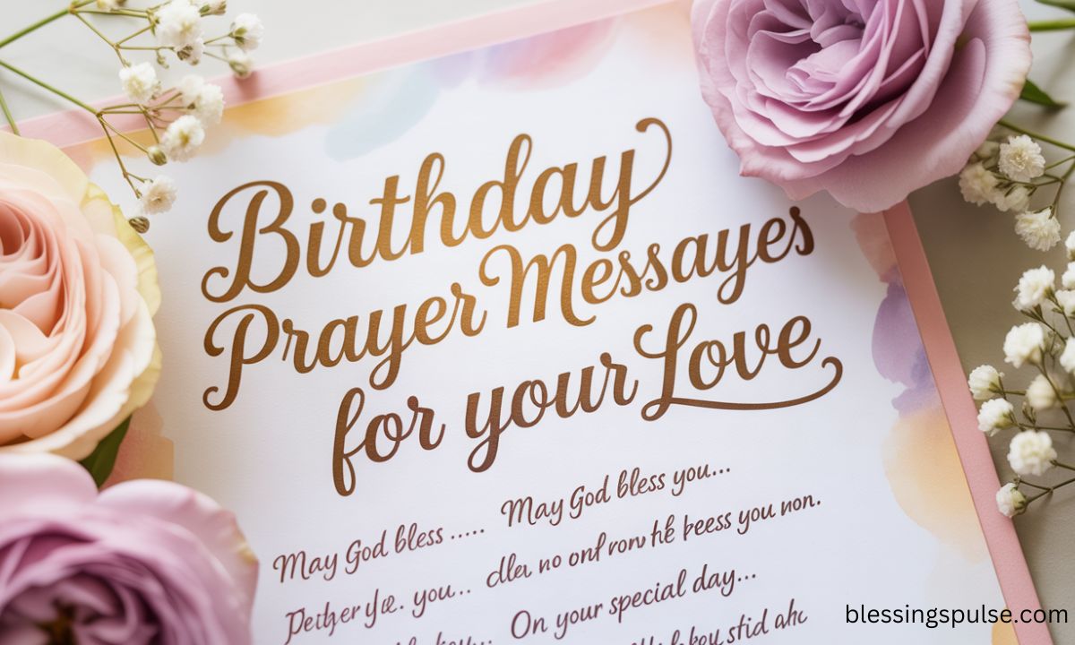 65+ Emotional Birthday Prayer Messages for Your Love to Bless Their Day