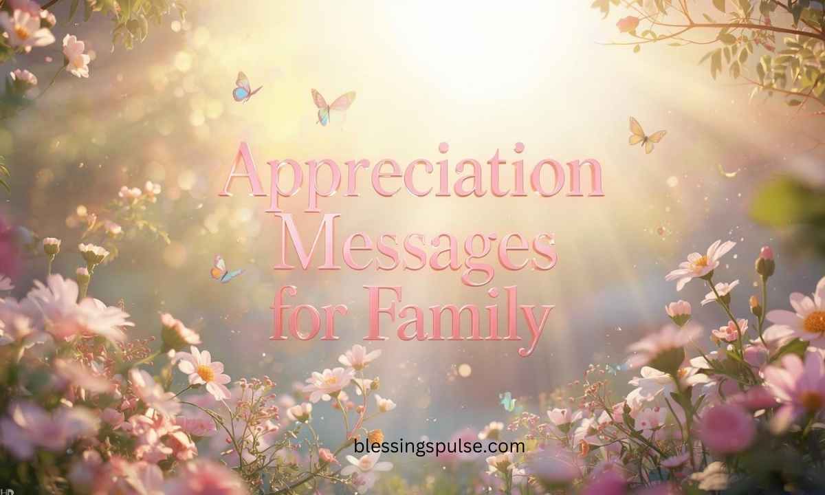 Appreciation Messages for Family