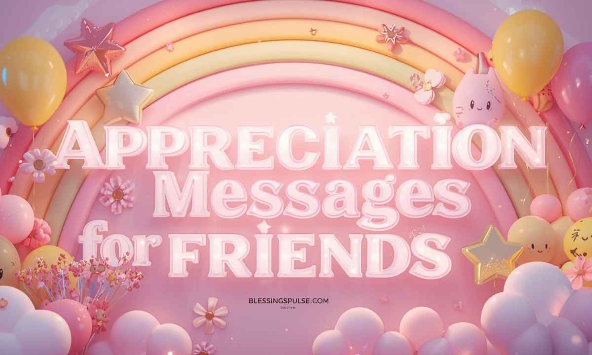Appreciation Messages for Friends
