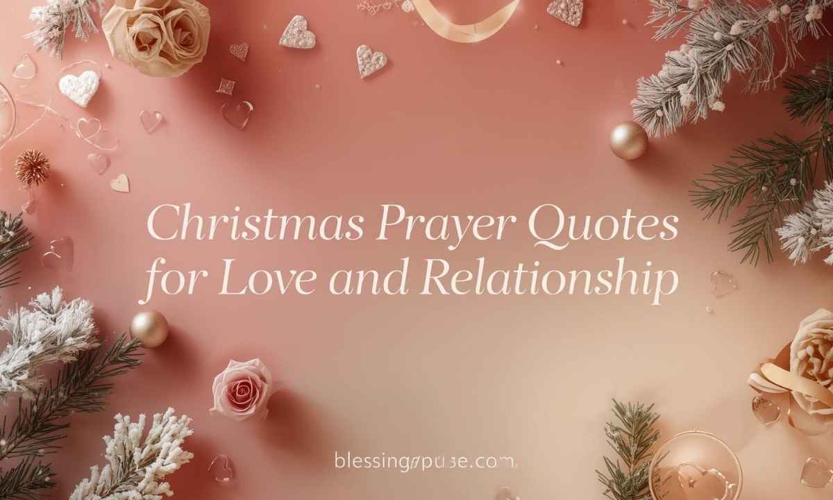 Christmas Prayer Quotes for Love and Relationships