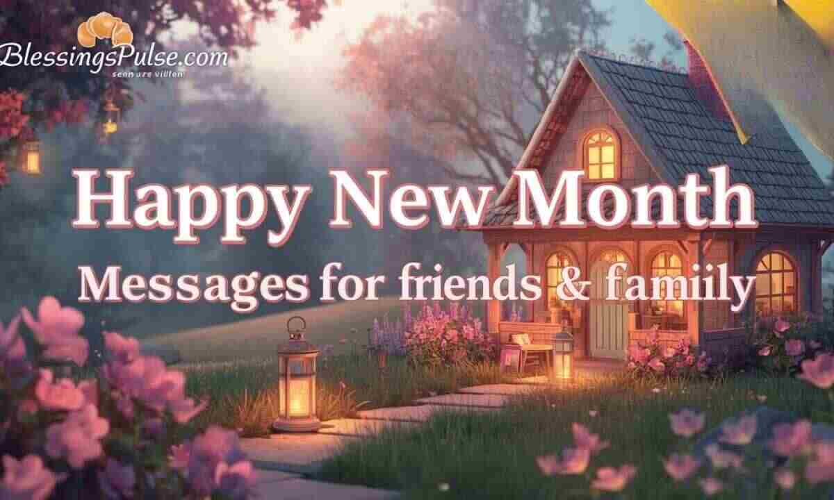 Happy New Month Messages for Friends & Family