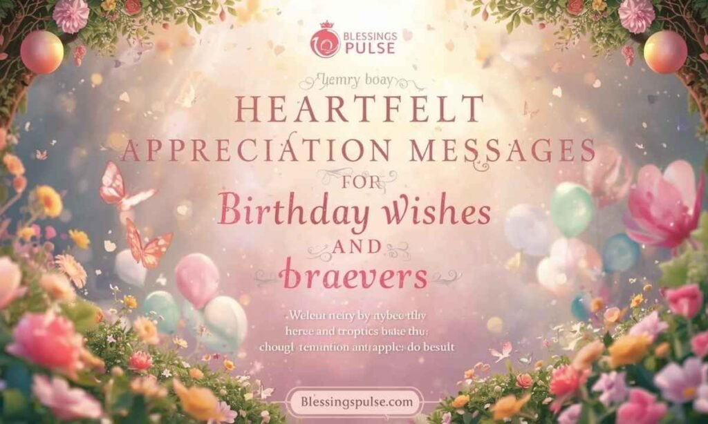 40+ Heartfelt Appreciation Messages for Birthday Wishes and Prayers