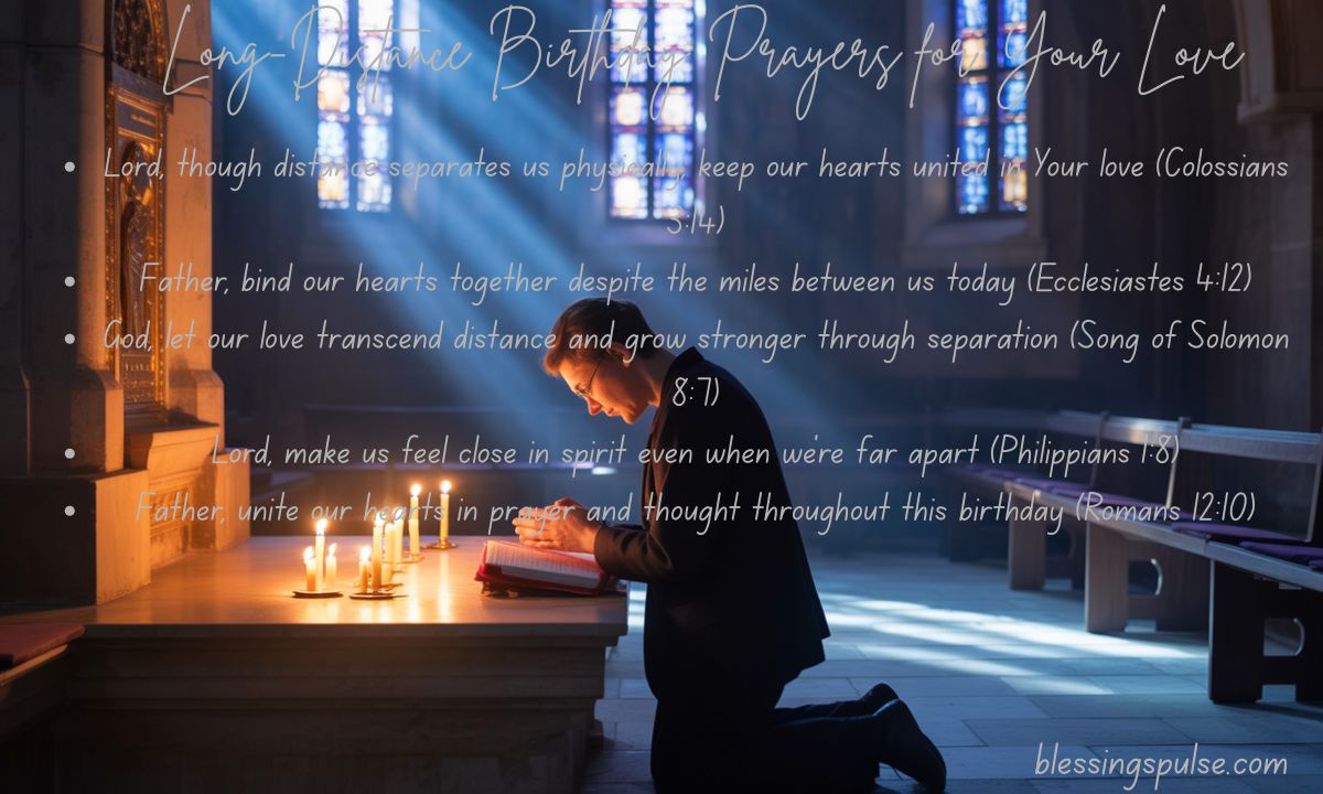 Long-Distance Birthday Prayers for Your Love