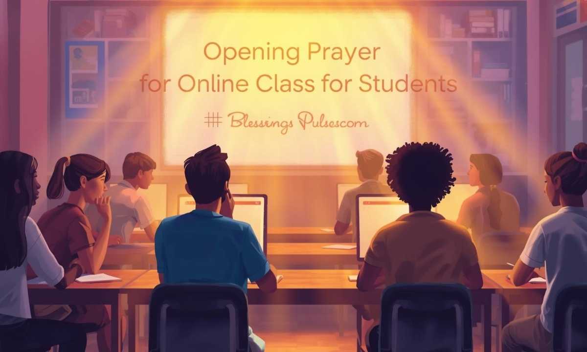 Opening Prayer for Online Class for Students
