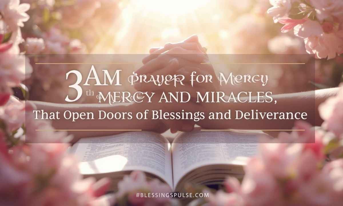 Powerful 3AM Prayer for Mercy and Miracles That Open Doors