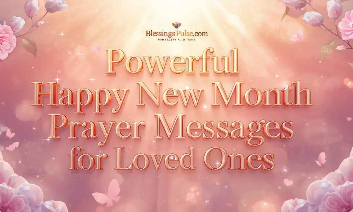 Powerful Happy New Month Prayer Messages for Loved Ones