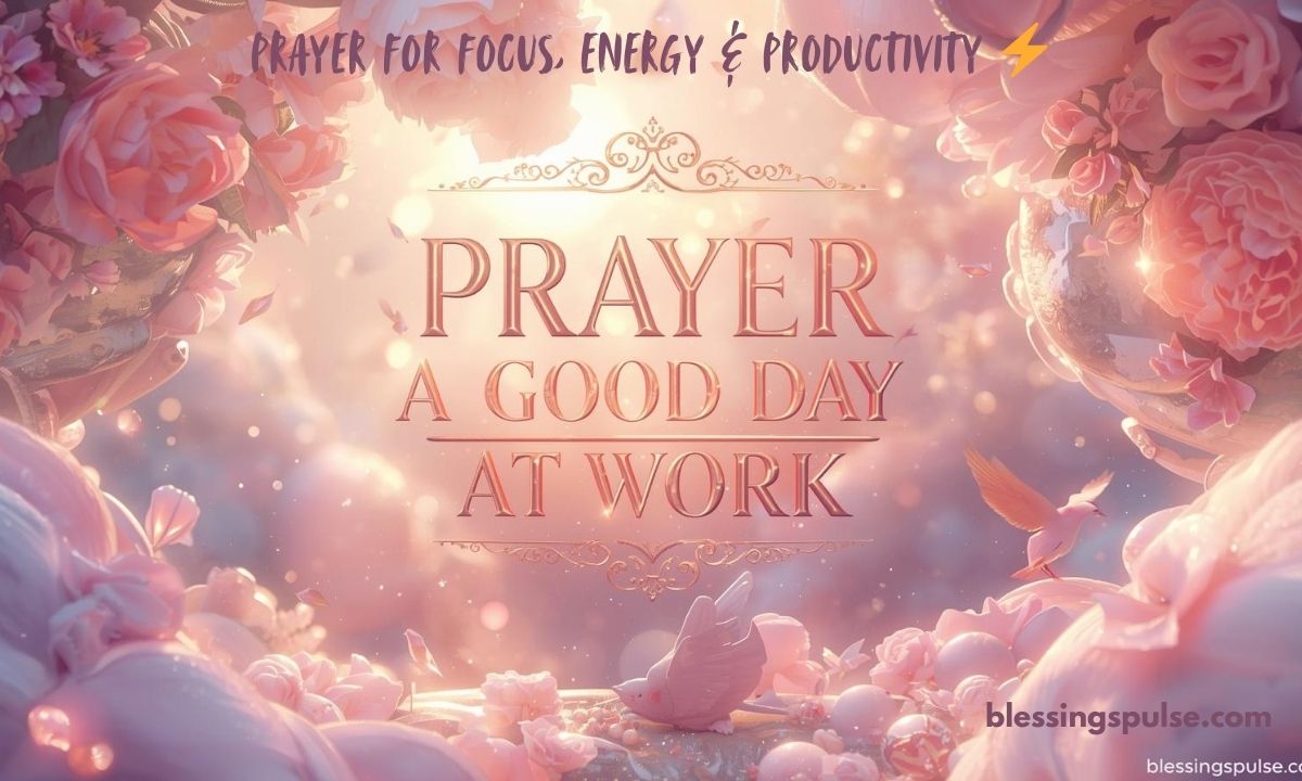 Prayer For A Good Day At Work: Start Your Morning With Divine Blessings