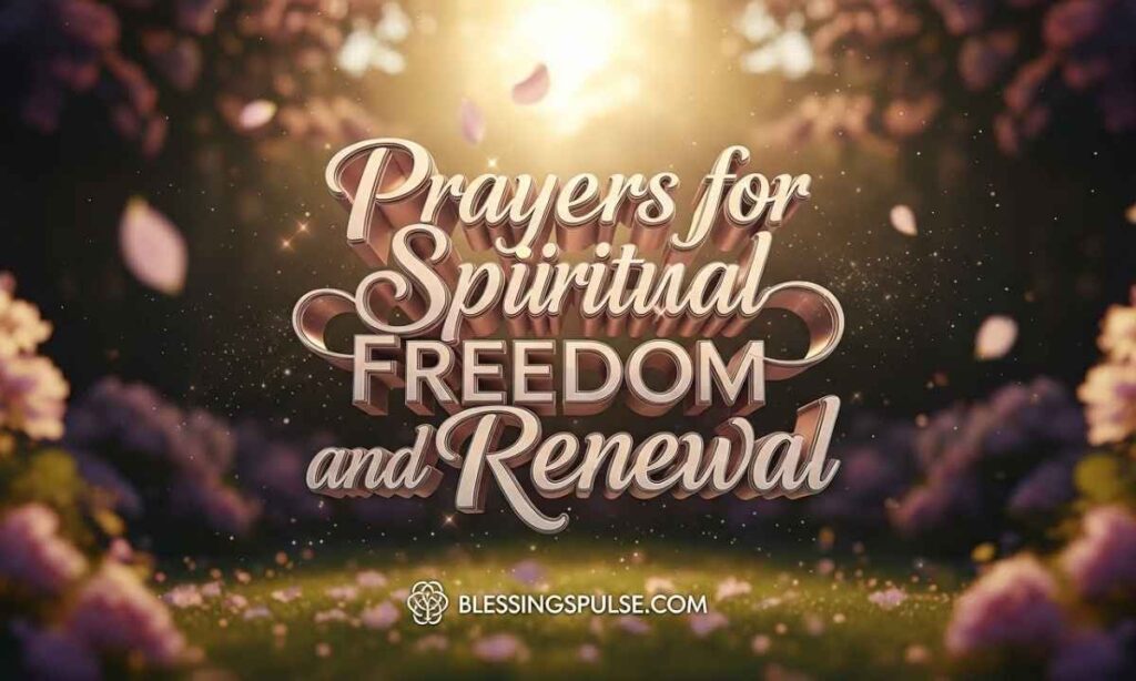 
prayer for spiritual freedom and renewals' 