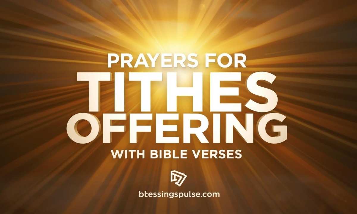 Prayers for Tithes and Offering with Bible Verses