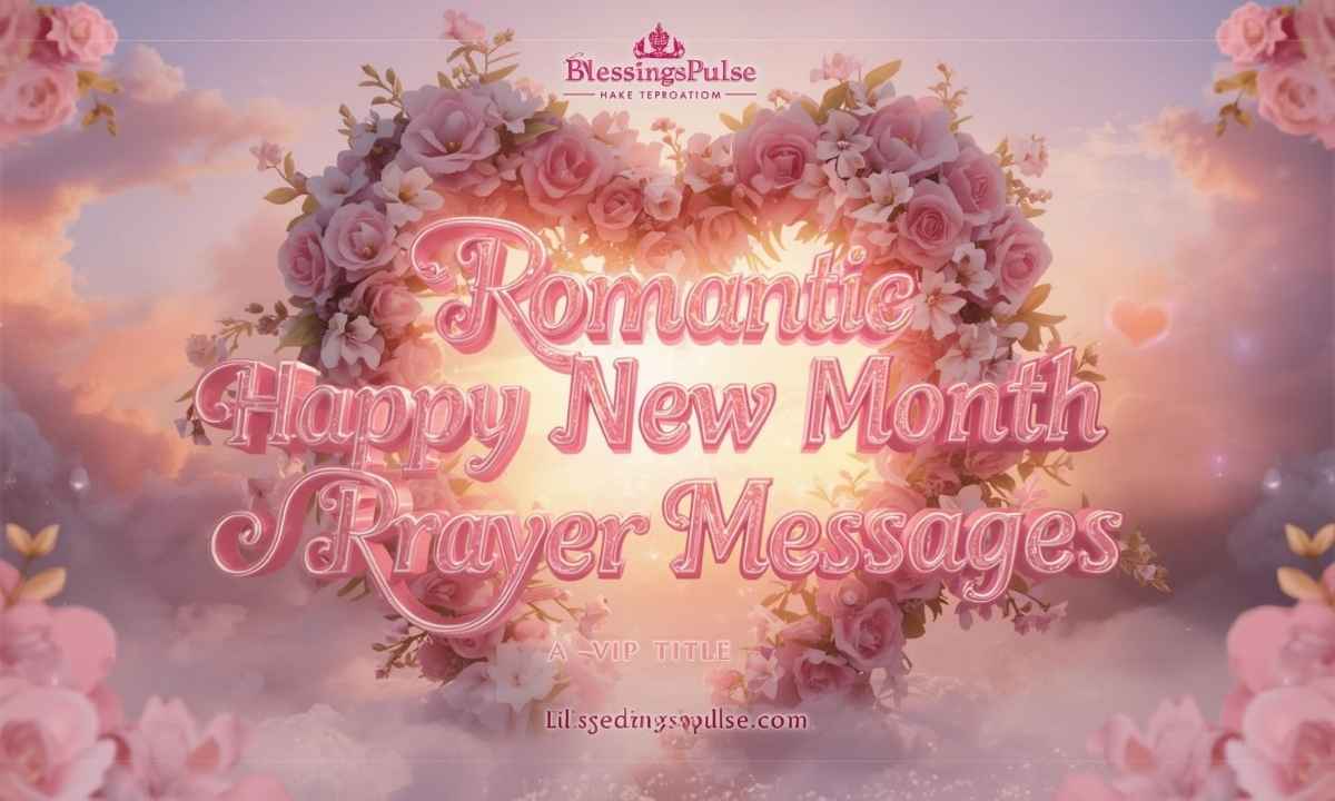 Romantic Happy New Month Prayer Messages