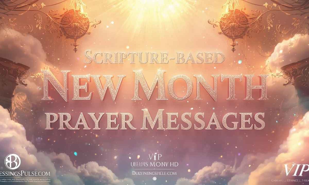 Scripture-Based New Month Prayer Messages