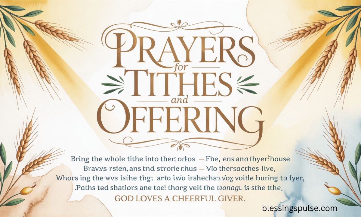  Intercessory Prayers for Sunday Offering in Church