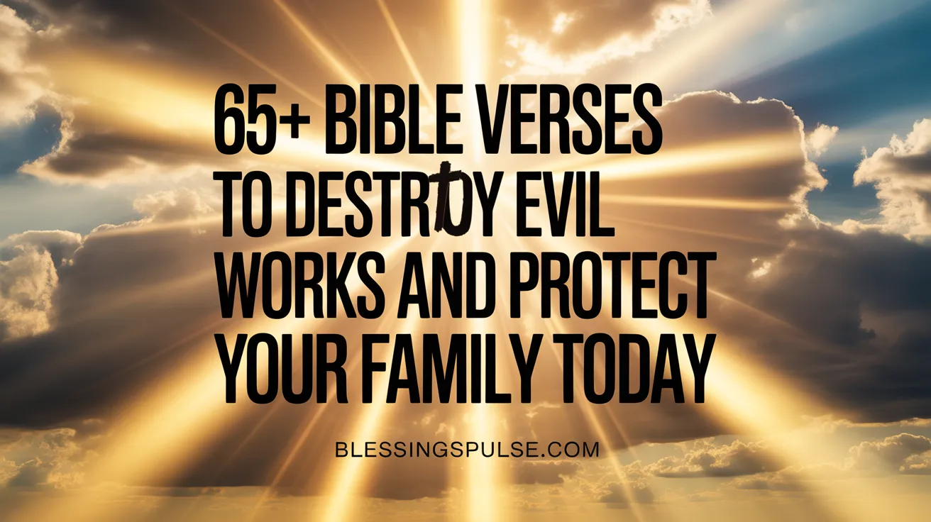 65+ Bible Verses To Destroy Evil Works and Protect Your Family Today