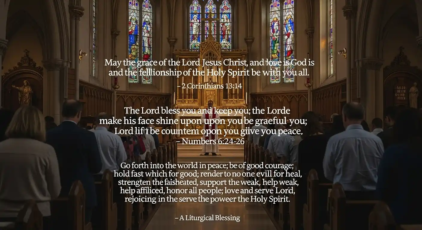 Closing Prayers for Sunday Church Services.