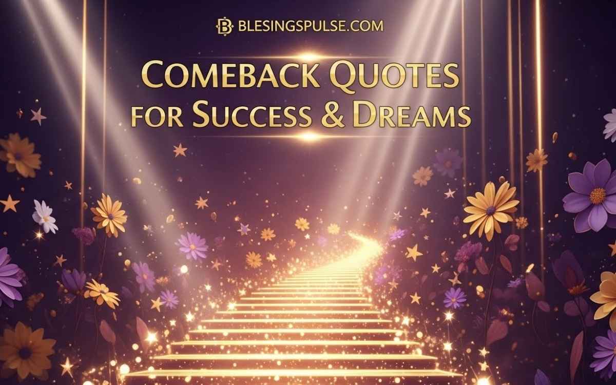 Comeback Quotes for Success & Dreams