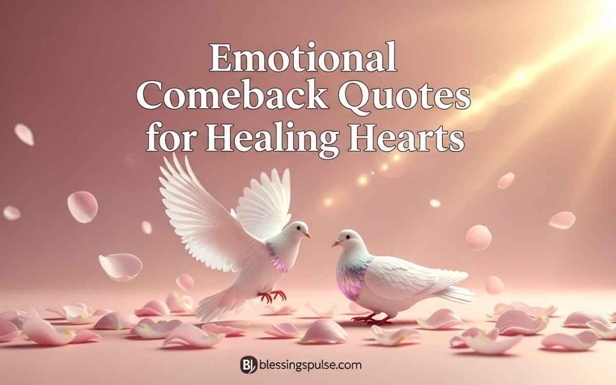 Emotional Comeback Quotes for Healing Hearts