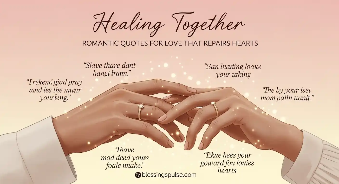 Healing Together Romantic Quotes for Love That Repairs Hearts.