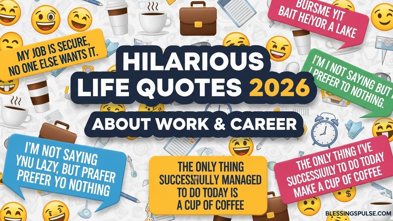 Hilarious Life Quotes 2026 About Work & Career