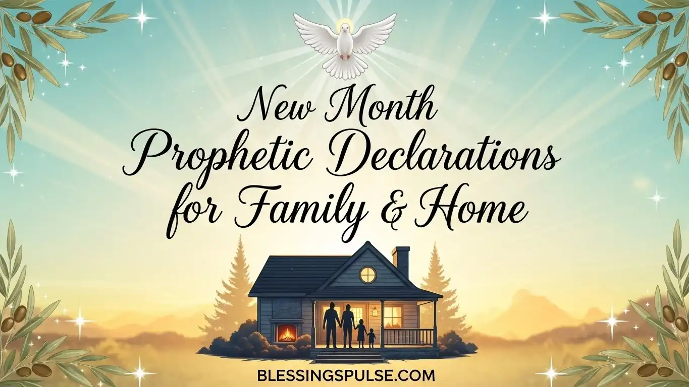 New Month Prophetic Declarations for Family & Home.