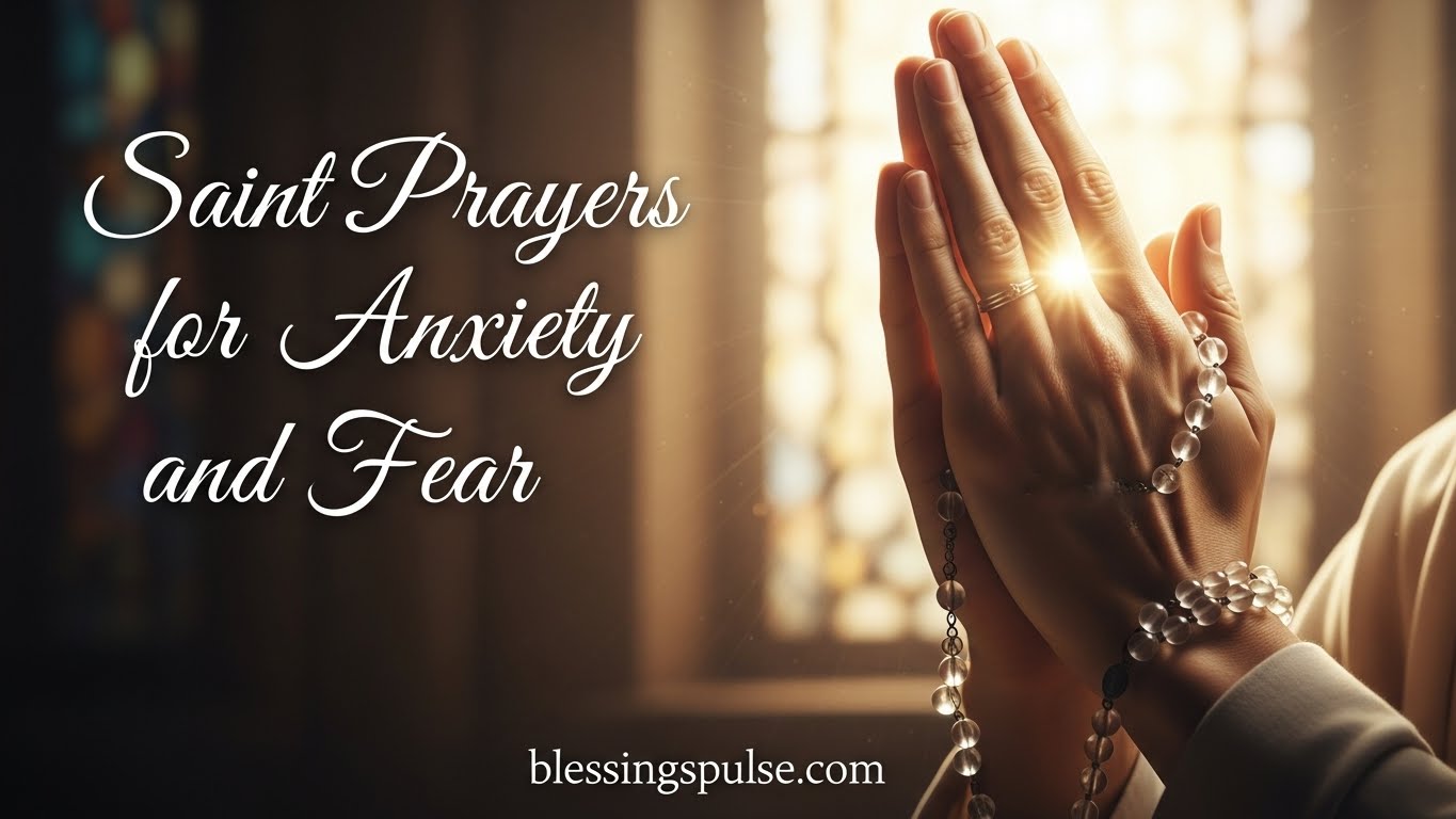 Saint Prayers for Anxiety and Fear