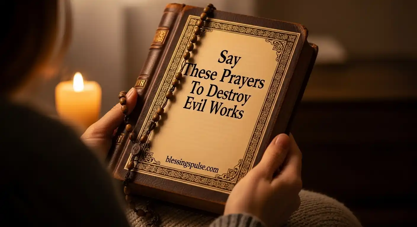 Say These Prayers To Destroy Evil Works.
