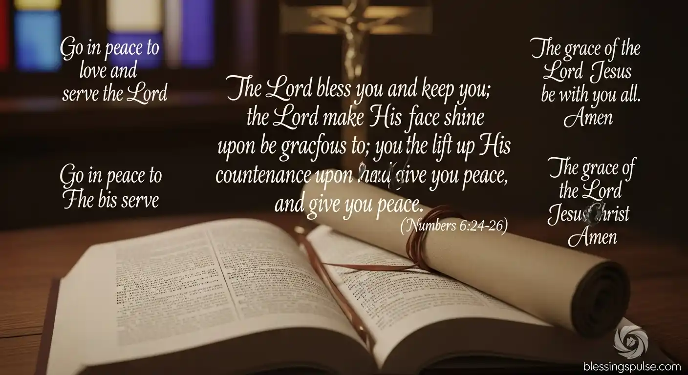 Scripture-Based Closing Prayers for Church Services.