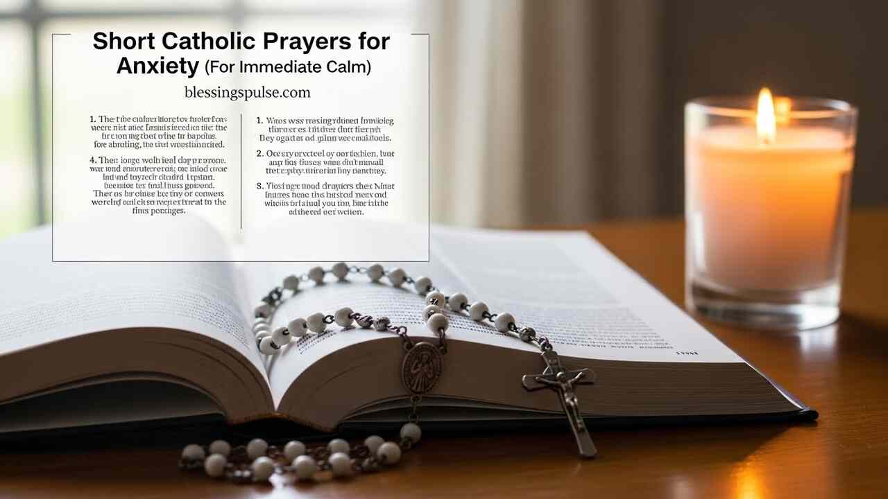 Short Catholic Prayers for Anxiety (For Immediate Calm)