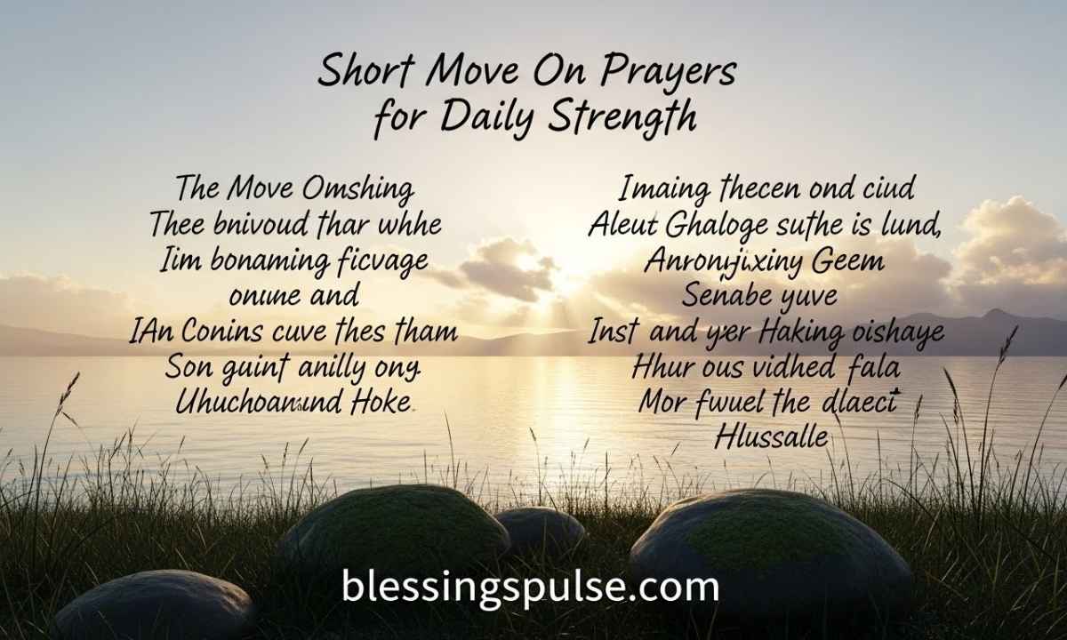 Short Move On Prayers for Daily Strength