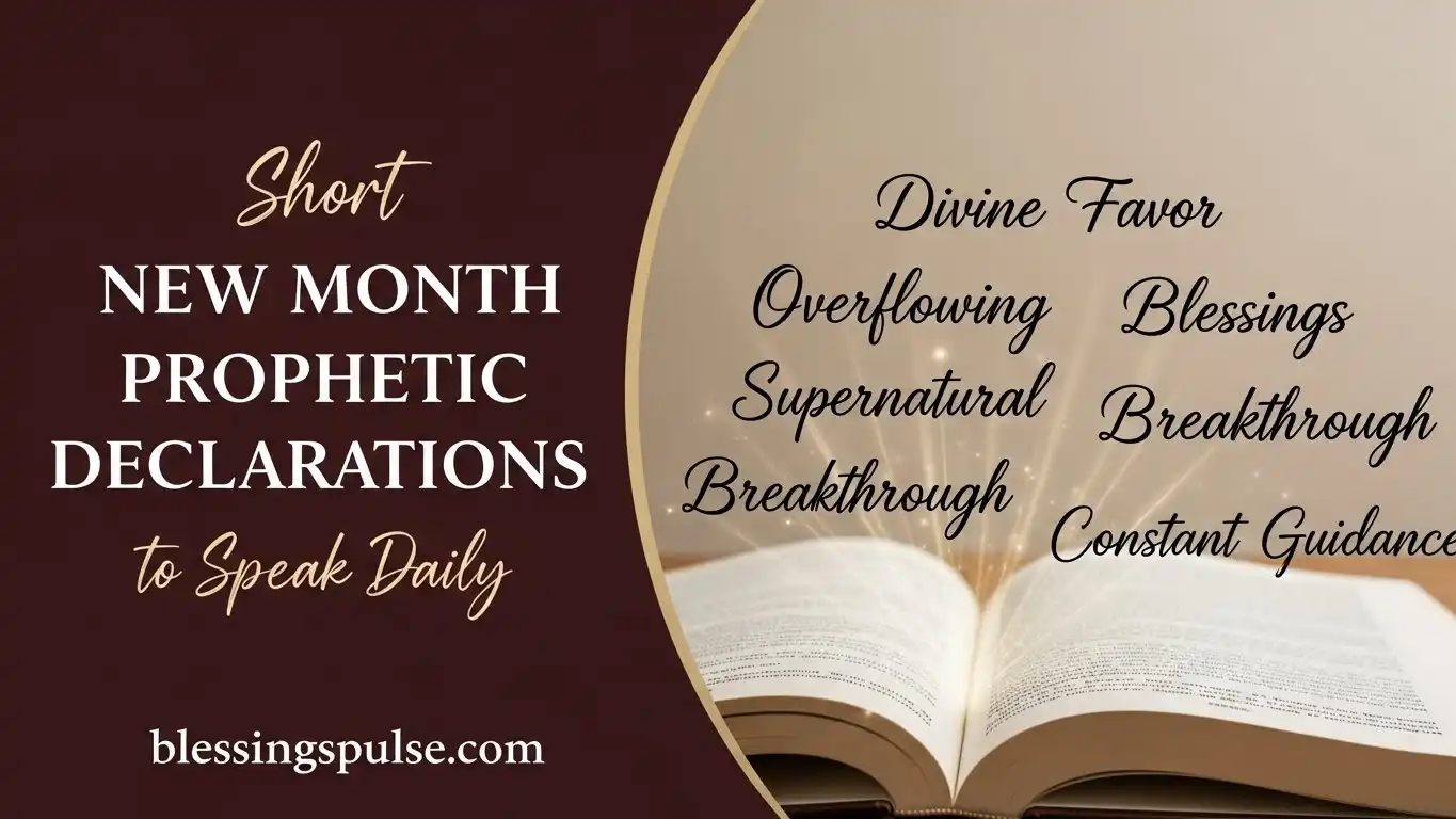 Short New Month Prophetic Declarations to Speak Daily.