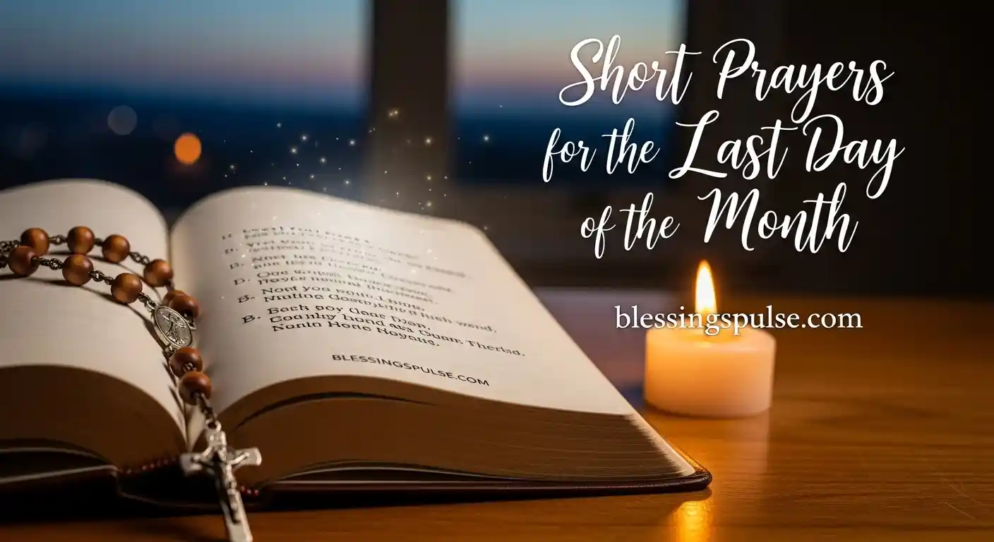 Short Prayers for the Last Day of the Month.