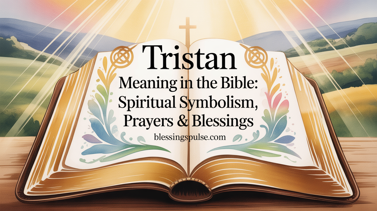 Tristan Meaning in the Bible Spiritual Symbolism, Prayers & Blessings