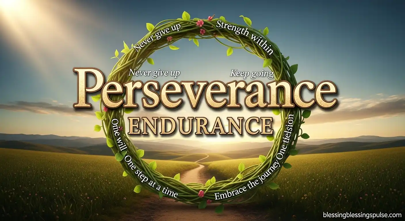 Verses for Perseverance and Endurance.